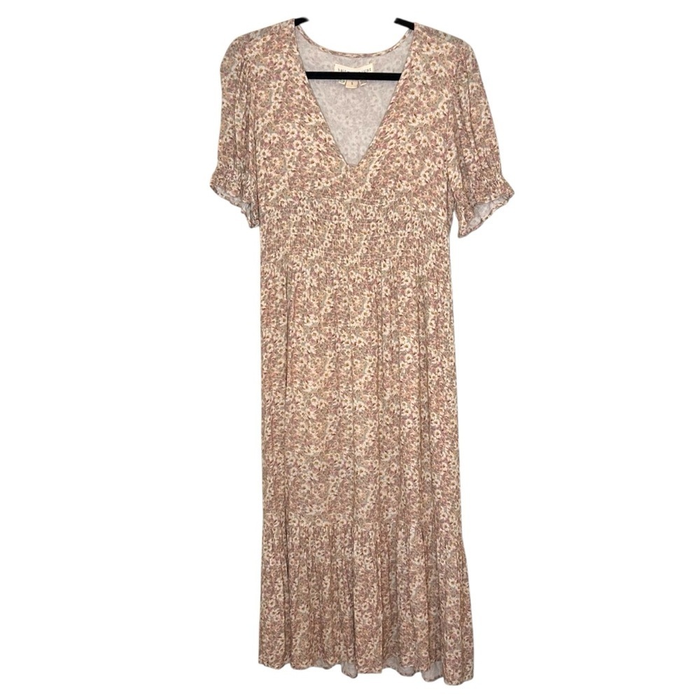 SaltwaterLUXE Women's Floral Bohemian Midi Dress- Size Small